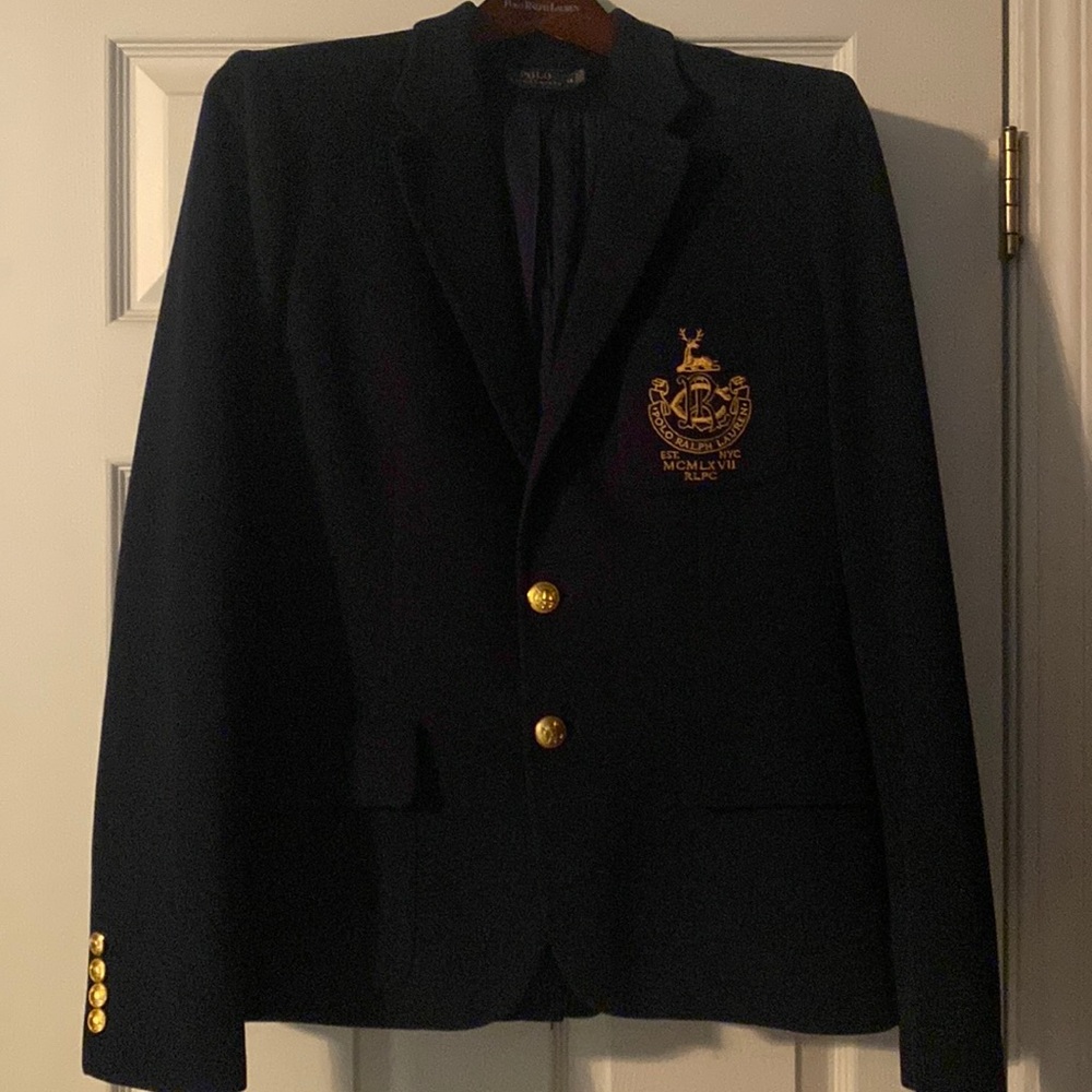 Polo Ralph Lauren crested blazer, navy
